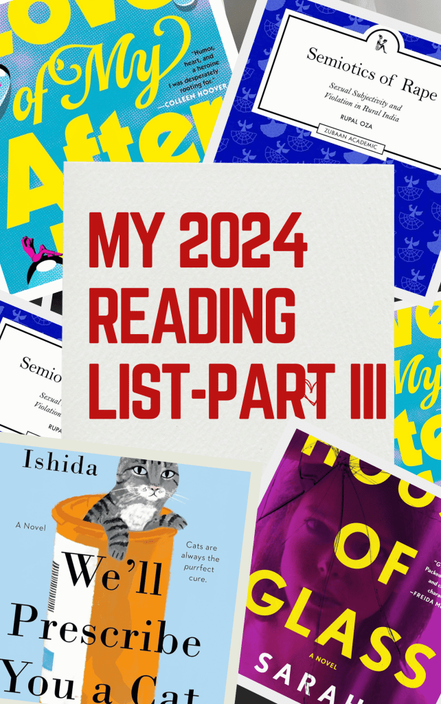 Quarterly Book List by Archita Moitra
